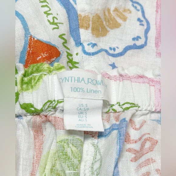 Cynthia Rowley 100% Linen Wide Leg Beach Pants Size Small NWOT - Picture 4 of 4